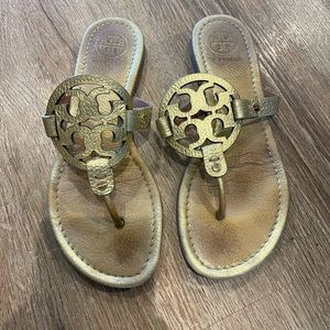 Gold Tory Burch Sandals